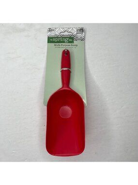 The Spring Shop Multi-Purpose Red Scoop Food-Safe Dishwasher Safe